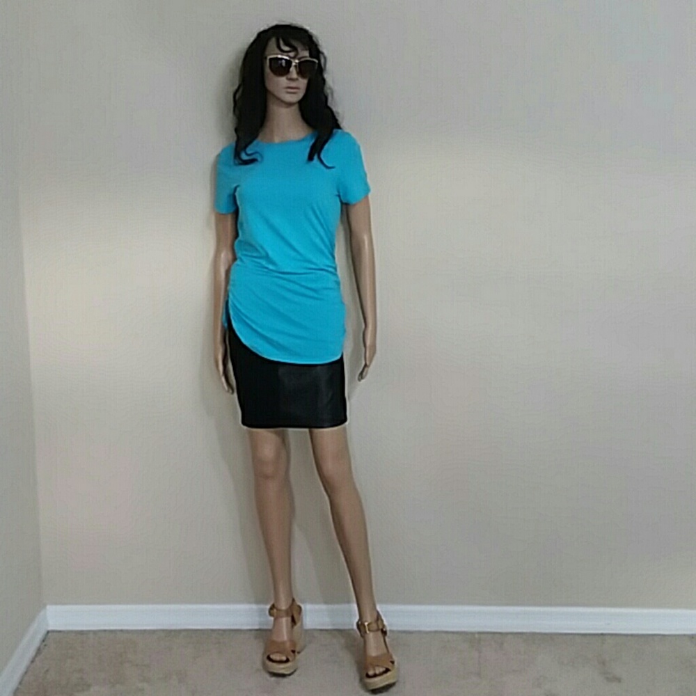 Michael Kors Turquoise Short Sleeve Crew Tee